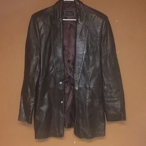 Hunting Horn Suits & Blazers - Vintage Hunting Horn Leather Blazer Size 40 Hunting Horn Suits & Blazers - Vintage Hunting Horn Leather Blazer Size 40